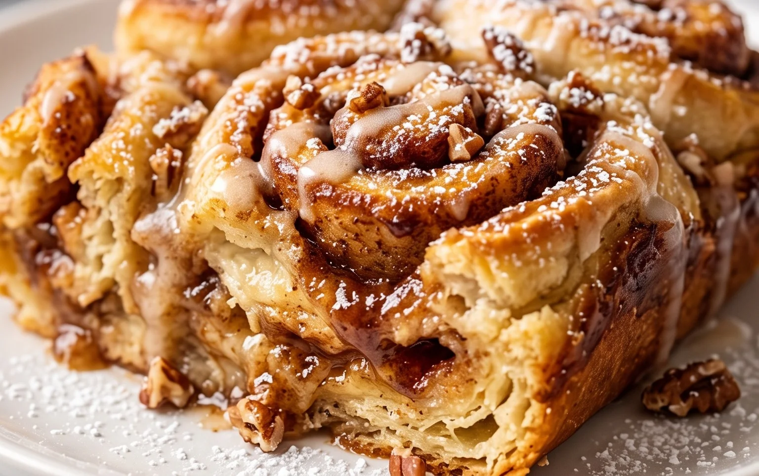 Easy Cinnamon Roll Casserole (7 ingredients!)