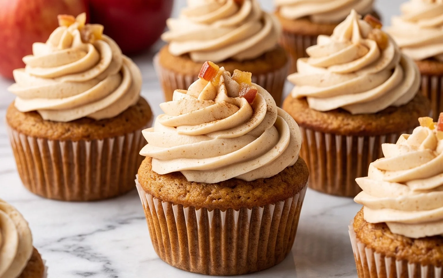 Gluten-Free Apple Cider Cupcakes Spiced Frosting