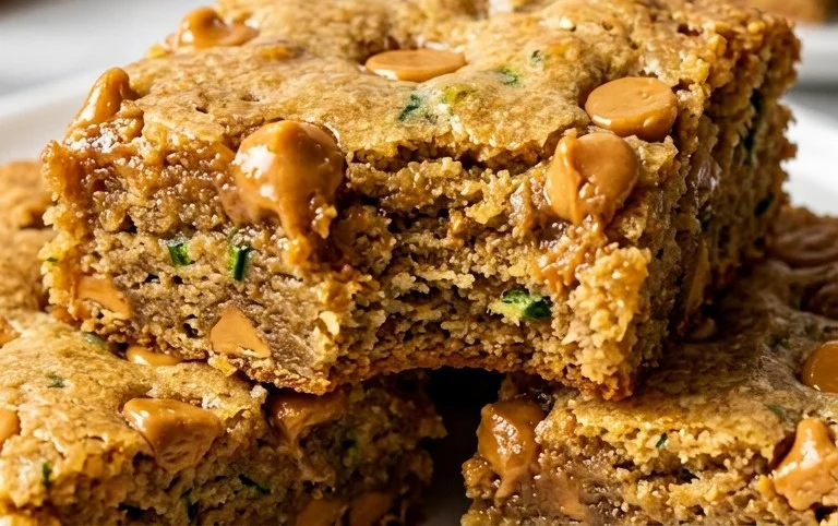 Chewy Butterscotch Zucchini Blondies